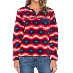 Patagonia Synchilla Snap T‎ Fleece Pullover Wild Desert Aztec Women's Size Small
